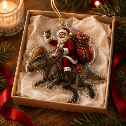 Dinosour With Santa Pachycephalosaurus