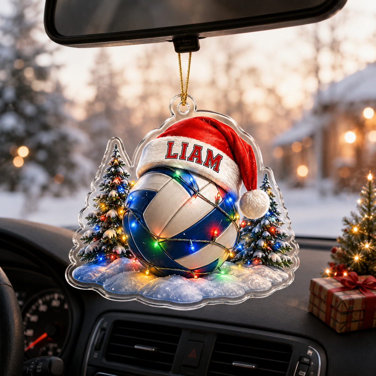 Custom Sports Christmas Acrylic - Volleyball