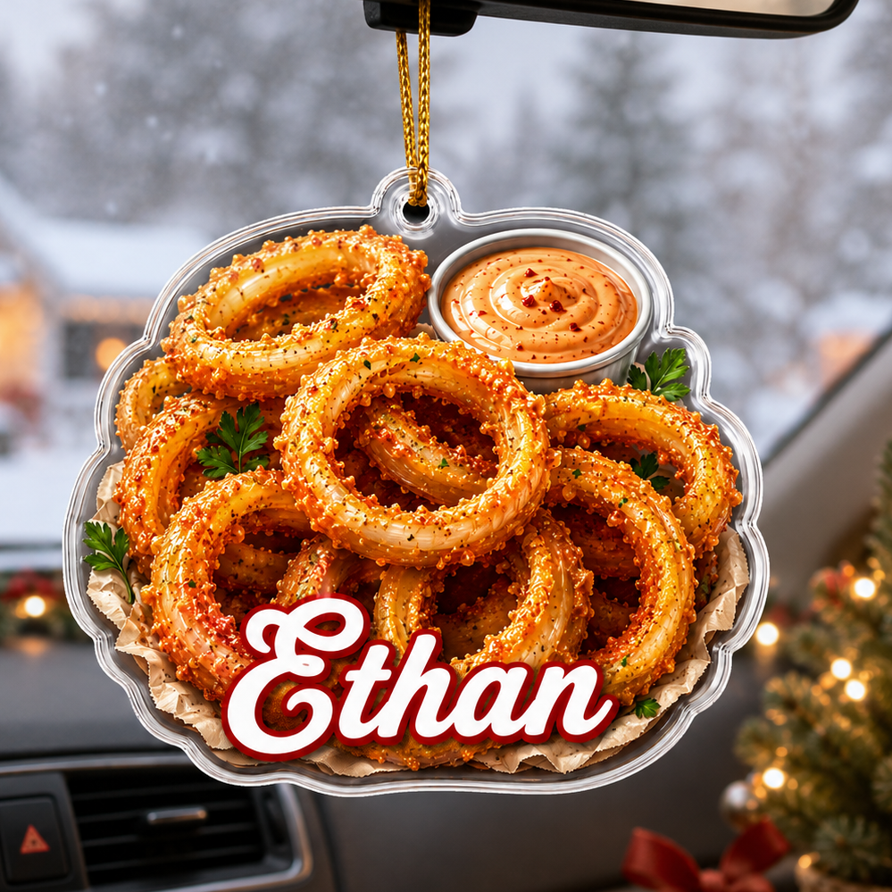 Breakfast Custom Name Onion Rings Acrylic
