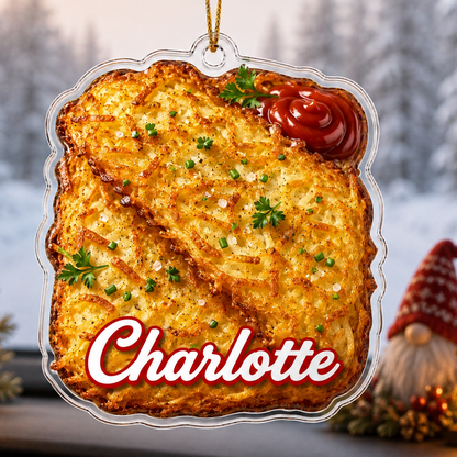 Breakfast Custom Name Crispy Hash Browns Acrylic