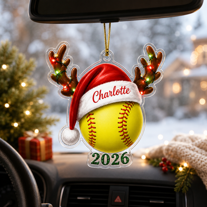 Christmas Sports 2026 Softball Acrylic