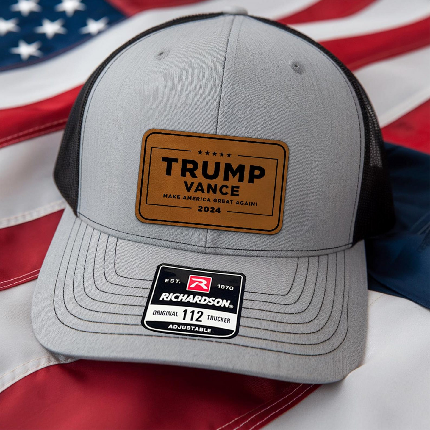 Trump Vance 2024 Hat | Trump Hat | Trump 45 47 Trucker Cap | Patch Trucker Hat