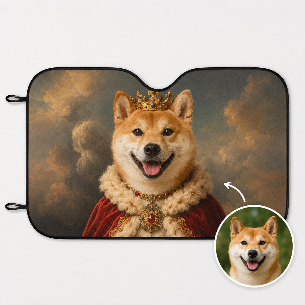 Custom Dog Car Windshield Sunshade, Dog Dad Car Interior Gift THUC99