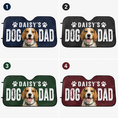 Custom Dog Car Sun Shade, Personalized Pet Photo Dog Mom Gift for Car THUC99