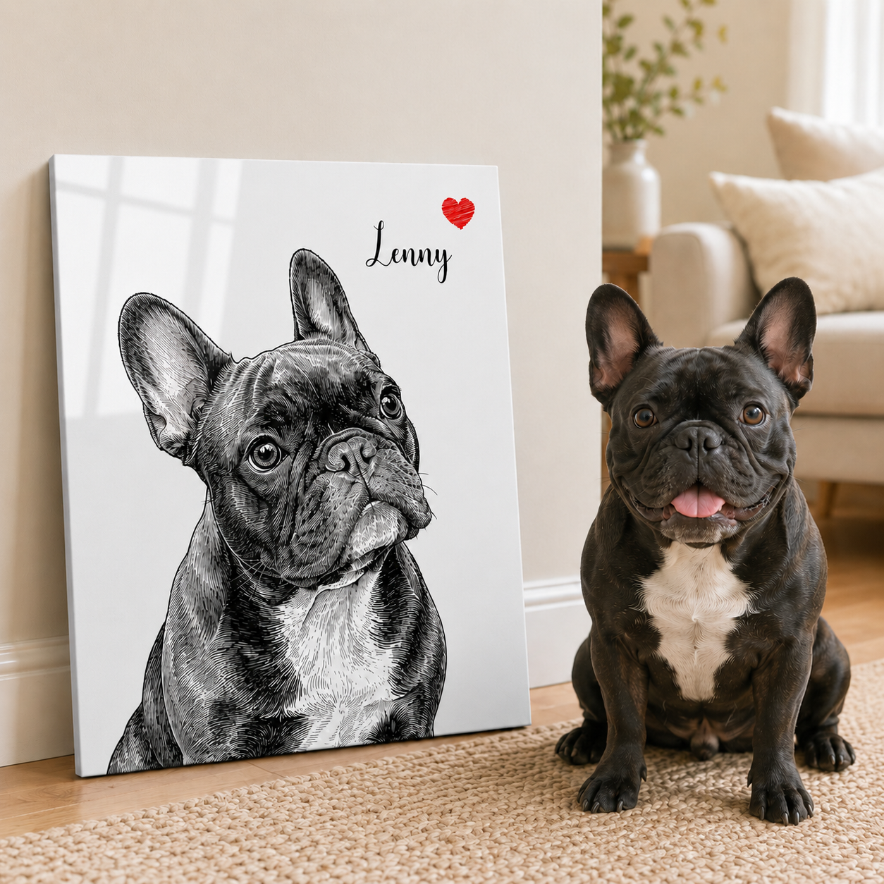 Custom Dog Metal Wall Art – Personalized Pet Portrait From Your Photo Gift For Dog Dad THUC99