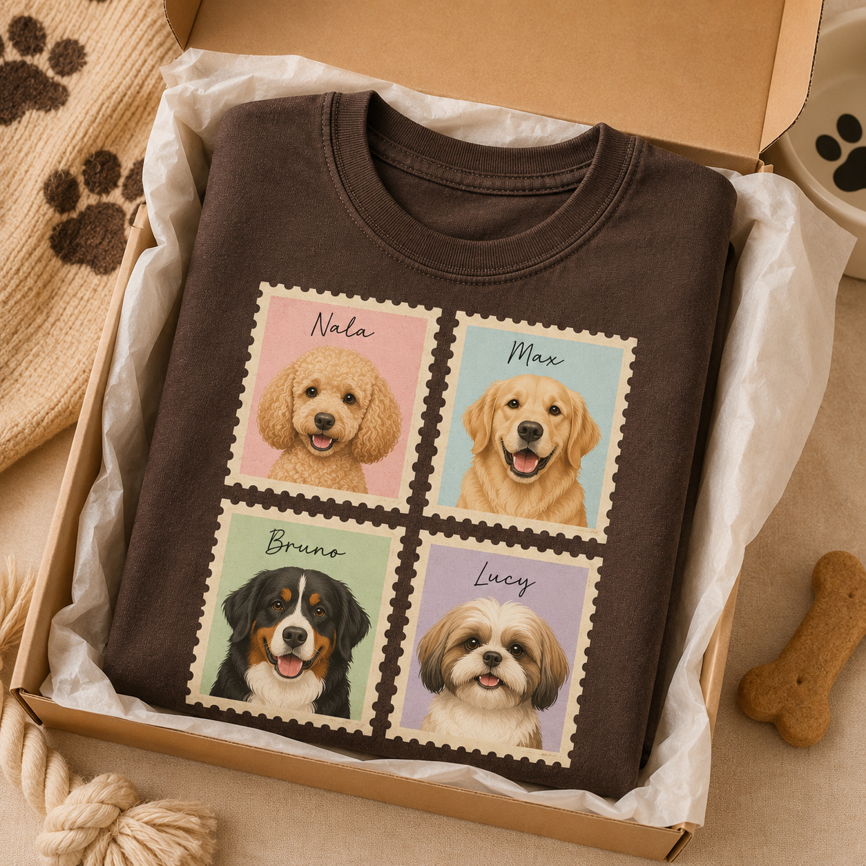 Custom Dog Memorial Wash T-Shirt, Personalized Pet Photo Shirt | Gift For Dog Lovers THUC99