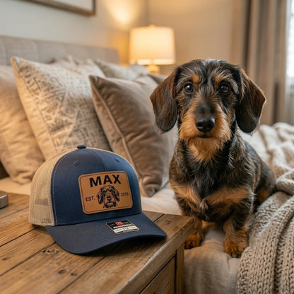 Custom Photo Dog With Name Trucker Hat – Personalized Dog Lover Hat | Gift For Dog THUC99