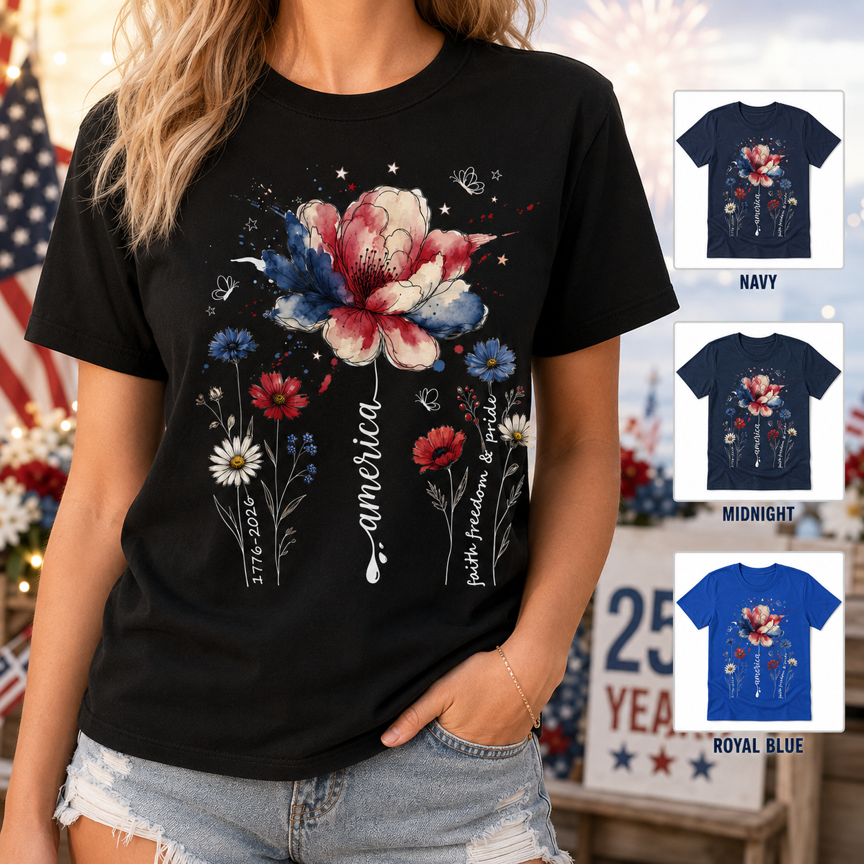 USA 250 Years Patriotic Tee, American Heritage Anniversary Unisex T-Shirt THUC99