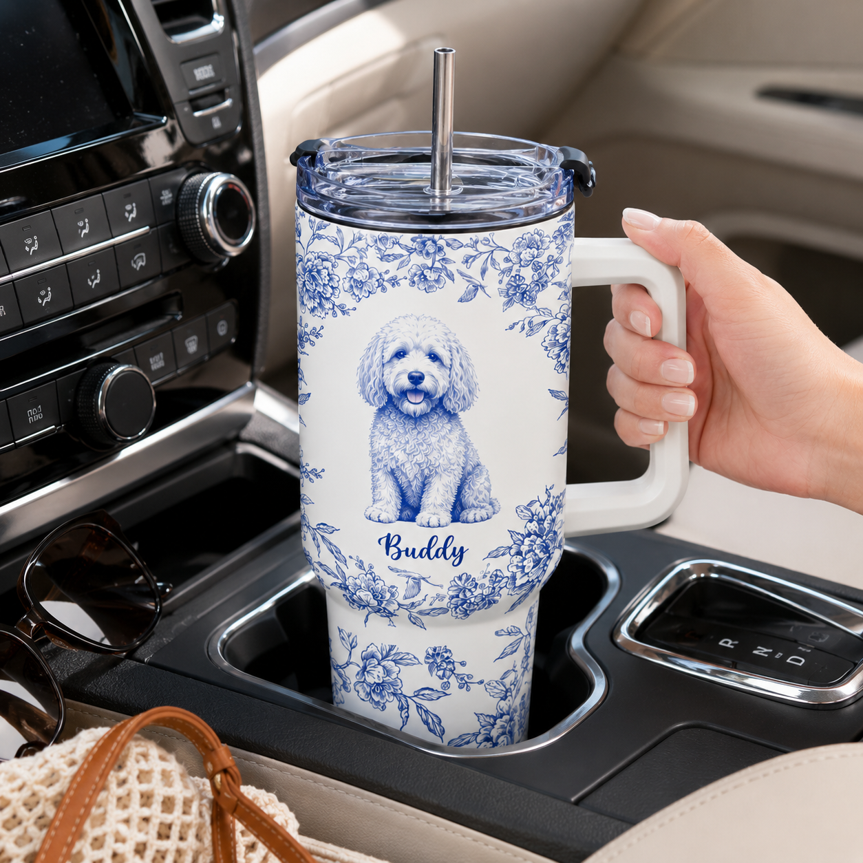 ersonalized Dog Memorial 40oz Tumbler – Custom Photo Travel Cup for Pet Loss Sympathy Gift THUC99