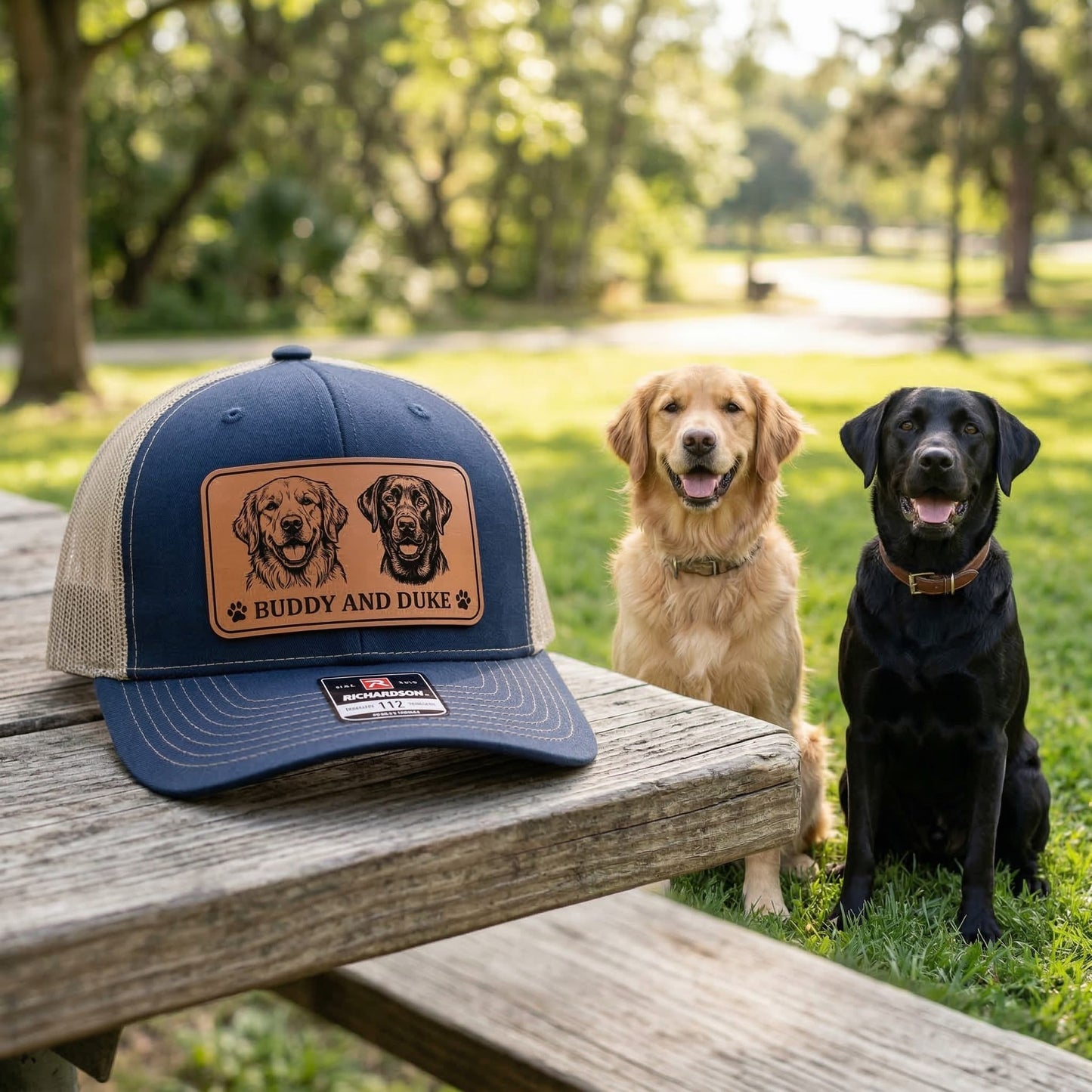 Personalized Dog Name Trucker Hat – Custom Photo Pet Name Hat | Gift For Dog Lovers THUC99