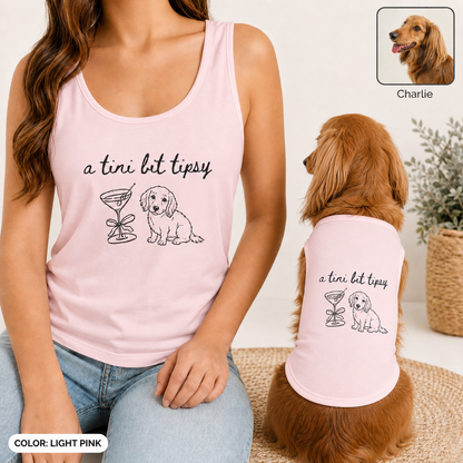 Personalized Women’s Dog Shirt Matching Outfit, Custom Tank Top and Pet Tank Top Set THUC99