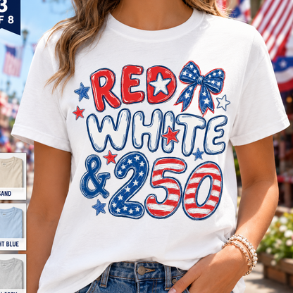 250 Years of America T-Shirt, USA Semiquincentennial Gift Tee THUC99