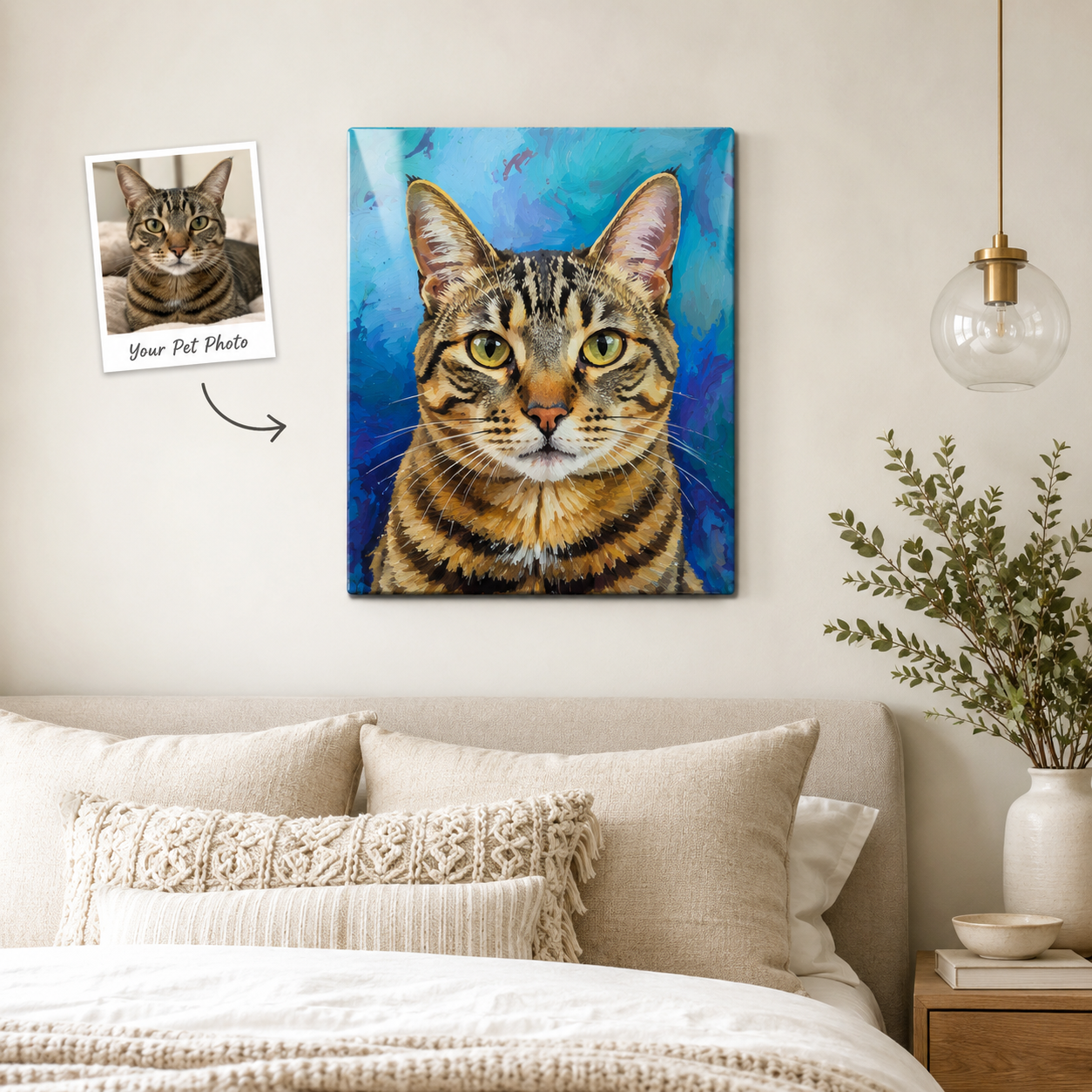 Custom Pet Metal Wall Art – Personalized Dog Portrait From Photo Gift For Pet Lover THUC99
