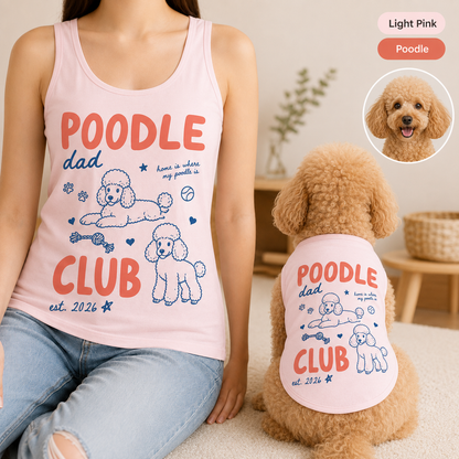 Custom Dog Photo Women’s Summer Tank Top and Pet Tank Top Matching Set THUC99