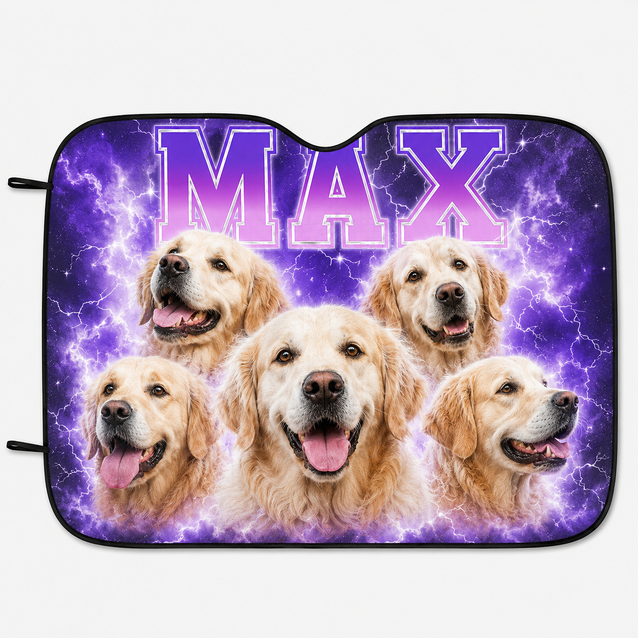 Personalized Dog Car Window Sunshade, Custom Photo Pet Windshield Cover, Car Accessories for Dog Lovers THUC99