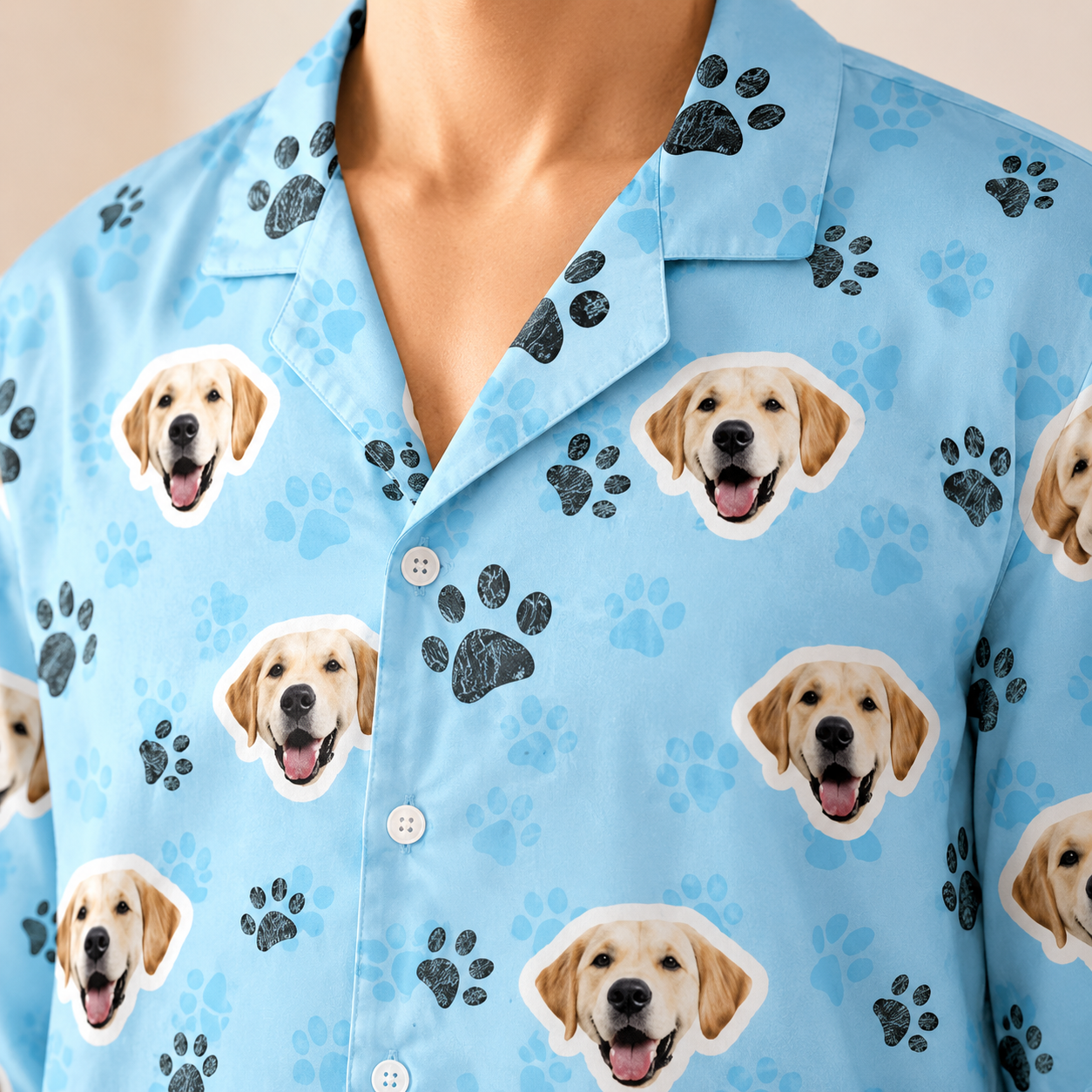 Personalized Dog Face Pajamas Set for Dog Mom and Dog Dad, Custom Pet Photo Sleepwear THUC99 (Copy)