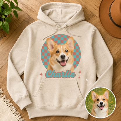 Custom Dog Face Sweatshirt Personalized Puppy Photo Hoodie Funny Gift for Pet Lovers THUC99 (Copy)