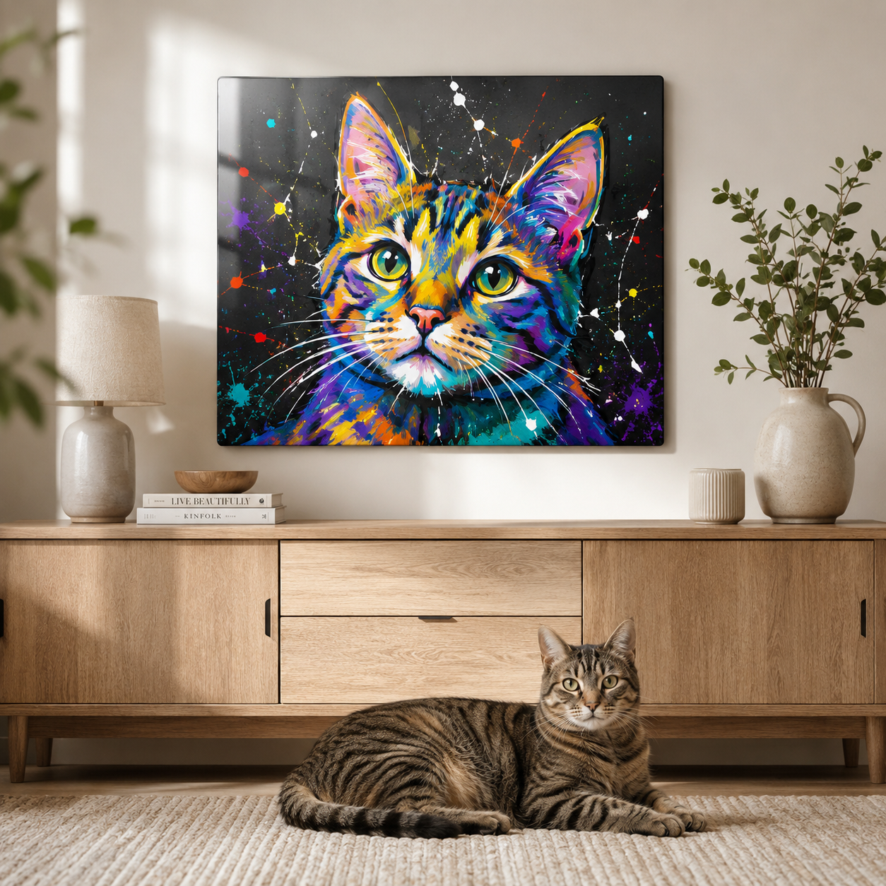 Custom Pet Metal Print – Personalized Dog Portrait Wall Decor Gift For Animal Lover THUC99