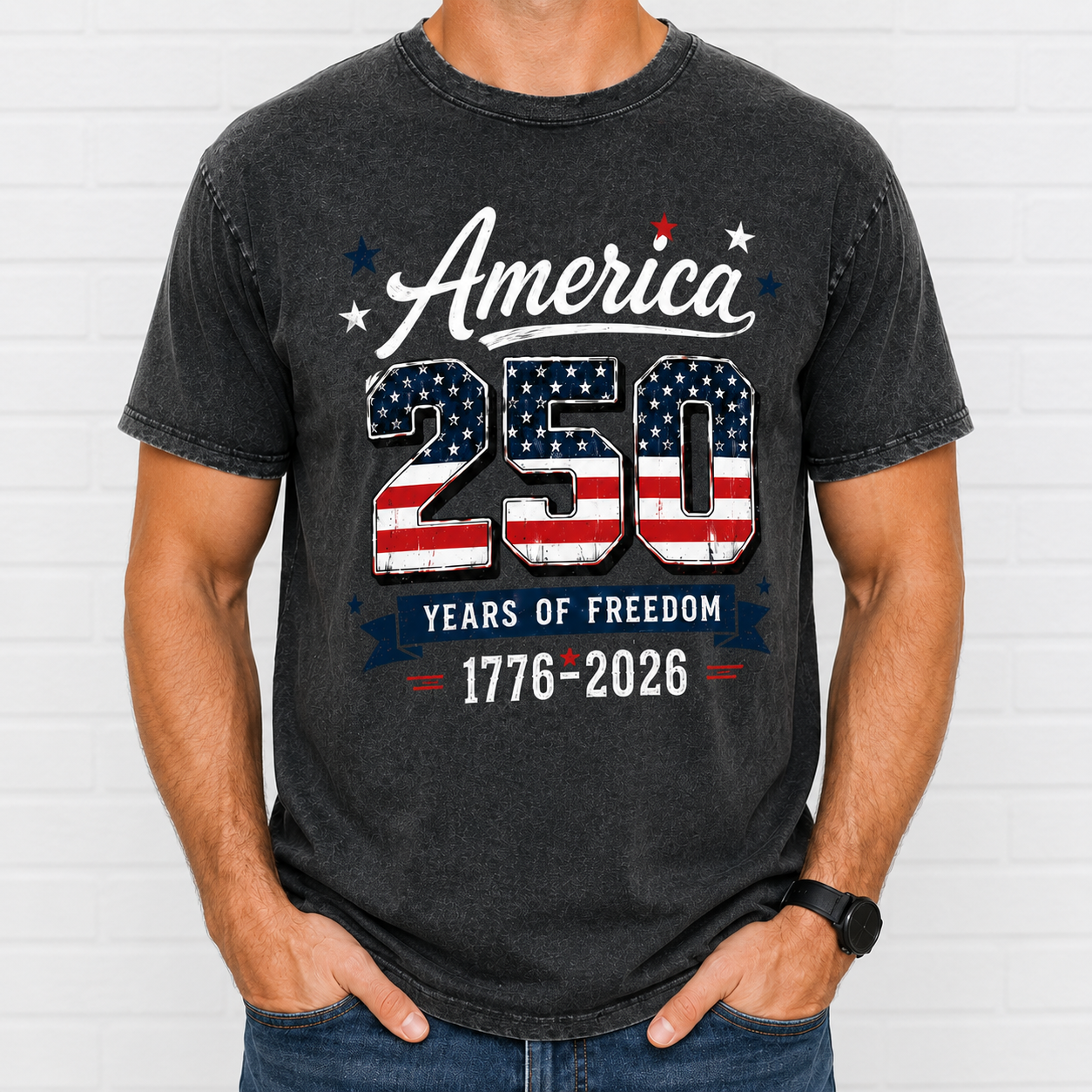 USA 250th Birthday T-Shirt 1776–2026 Patriotic Freedom Shirt THUC99