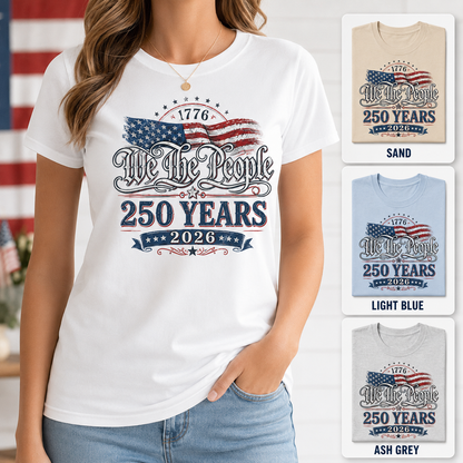 USA Semiquincentennial T-Shirt 1776–2026 America 250 Years Patriotic Tee THUC99