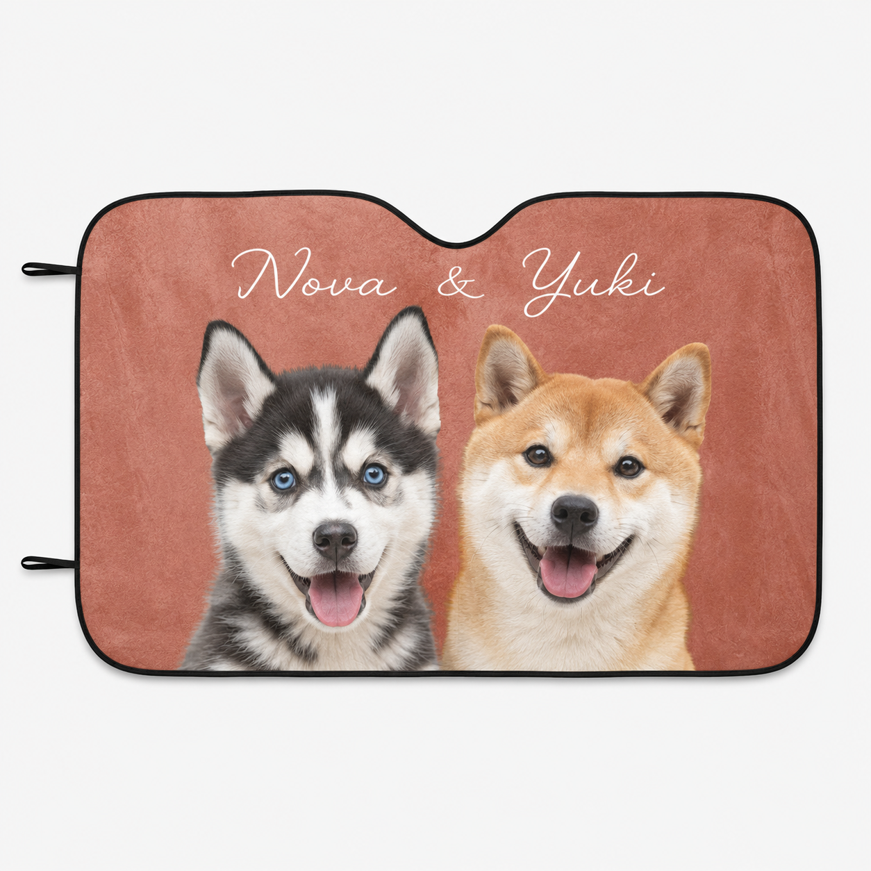 Custom Dog Photo Car Sunshade, Personalized Pet Windshield Shade, Car Accessory THUC99