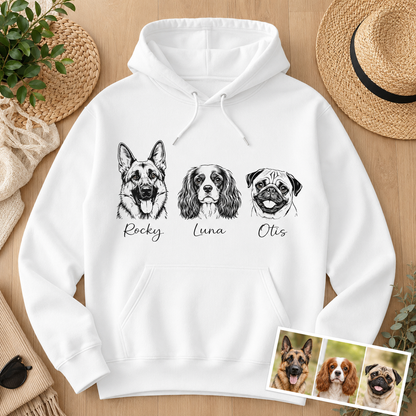 Custom Dog Face Sweatshirt Personalized Puppy Photo Hoodie Funny Gift for Pet Lovers THUC99 (Copy)
