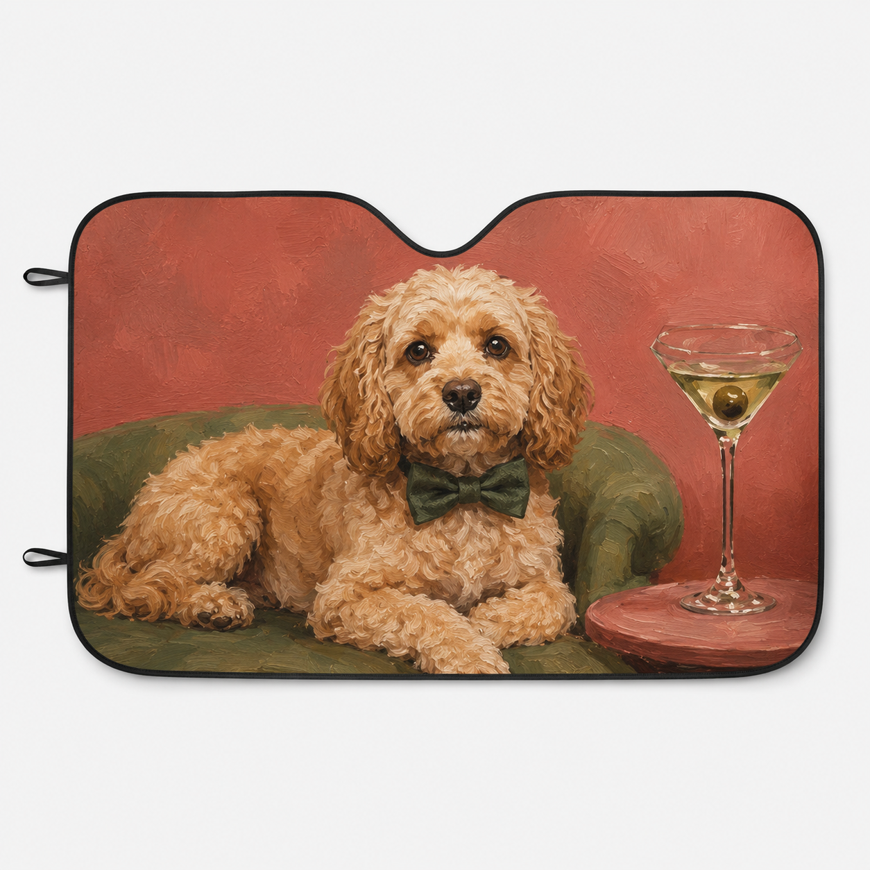 Custom Photo Dog Sofa Windshield Sun Shade, Personalized Pet Car Window Cover, Cute Dog Mom Car Accessory THUC99