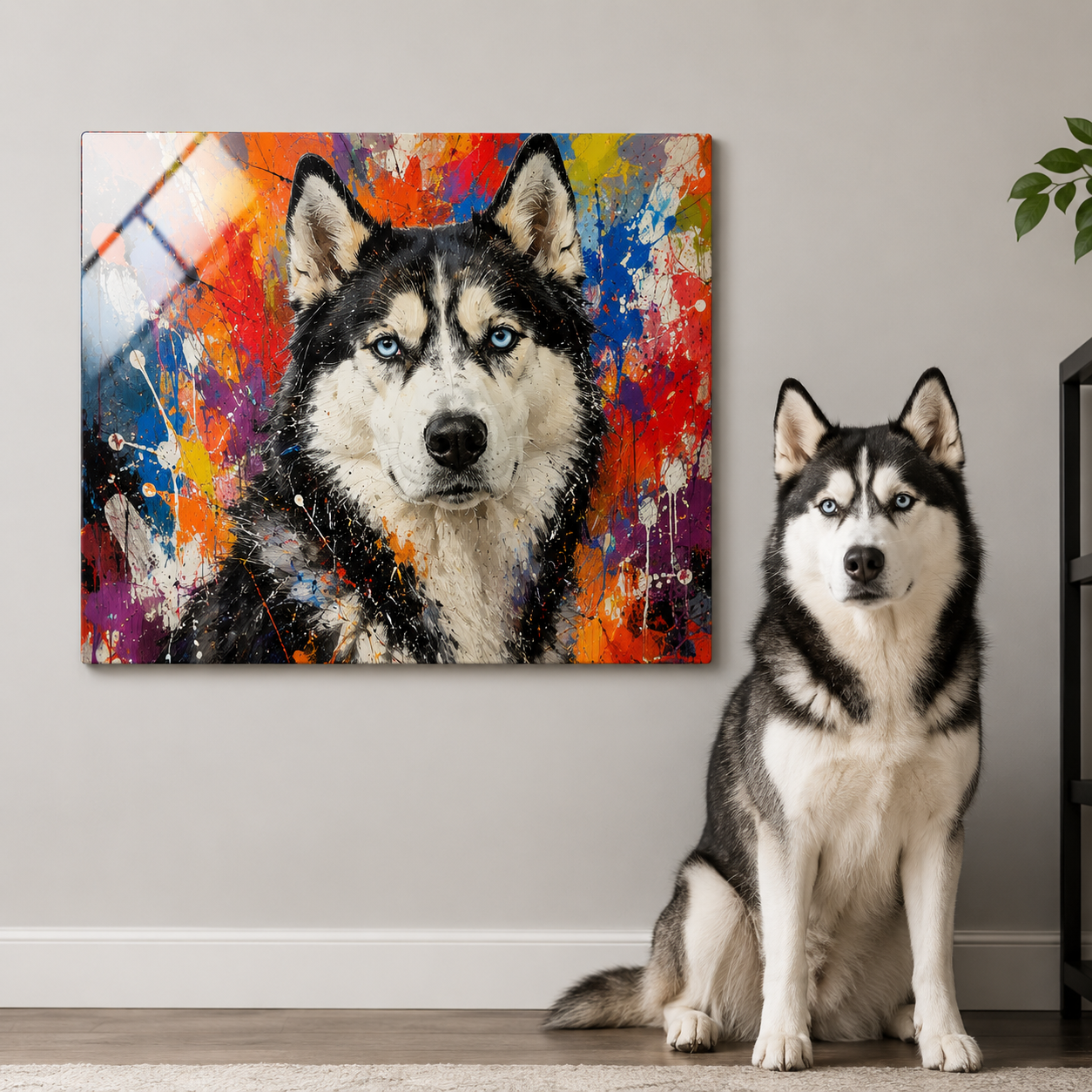 Personalized Pet Metal Wall Art – Custom Dog Portrait Print Gift For Dog Cat Lover THUC99