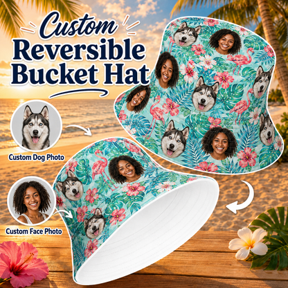 Custom Pet Hawaiian Shirt, Personalized Dog Photo Aloha Shirt, Tropical Vacation THUC99