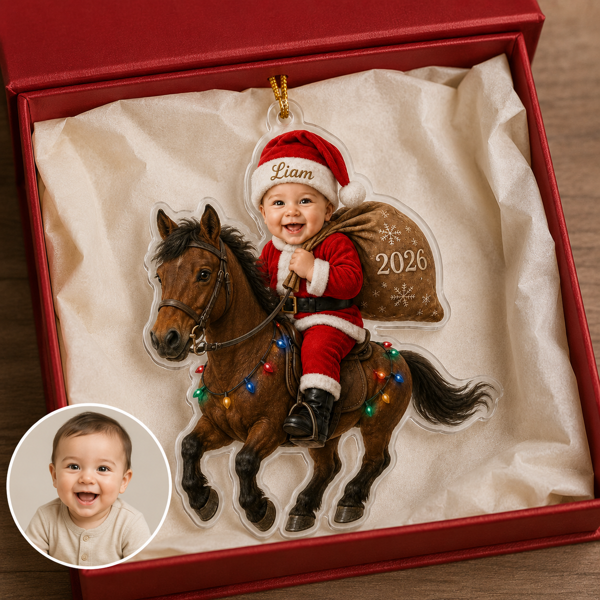 Custom Photo Baby Animal Horse