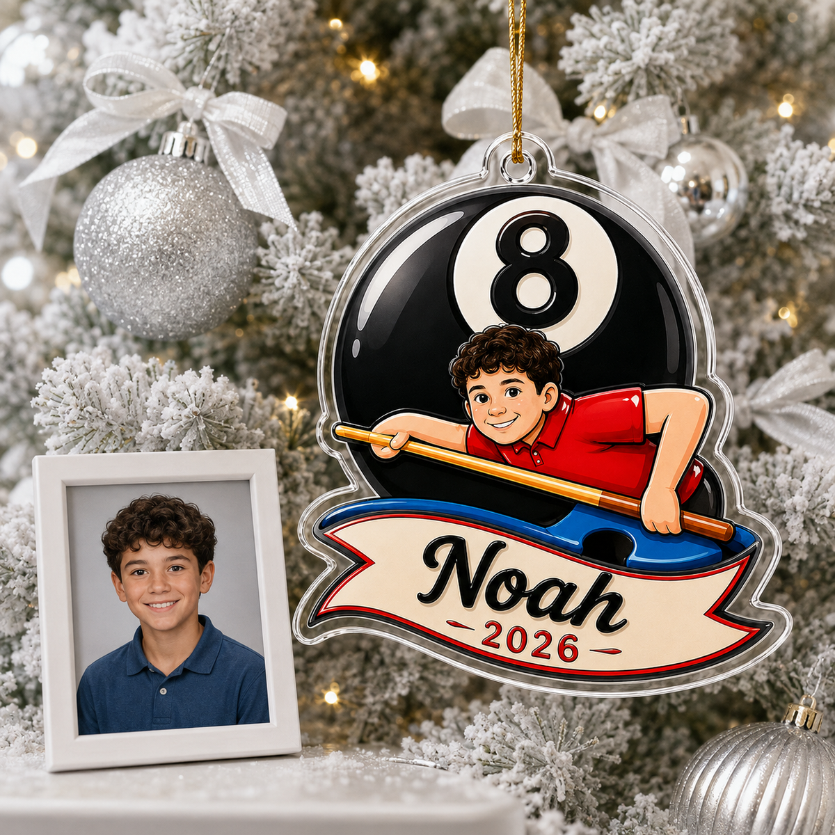 Custom Name Billiards 8 Ball Champion Acrylic