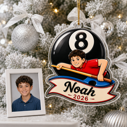 Custom Name Billiards 8 Ball Champion Acrylic