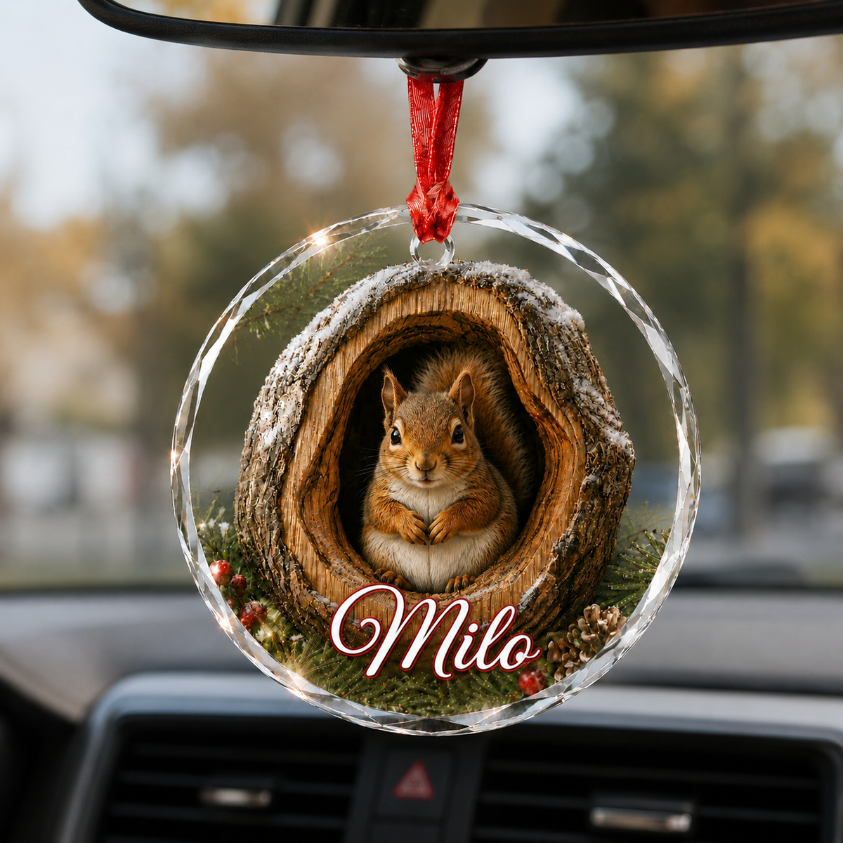 Glass ornament Animal Squirrel
