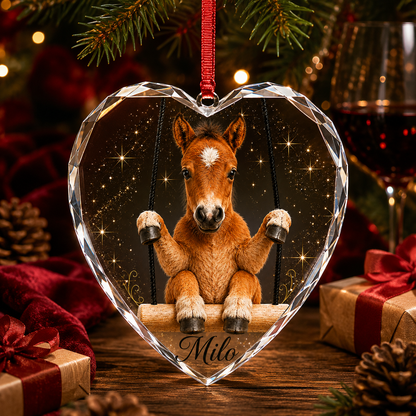 Animal Glass Ornament Horse