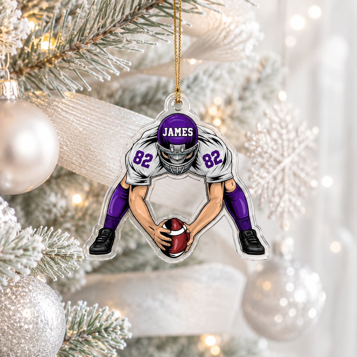 American Football Custome Name Acrylic Style 12