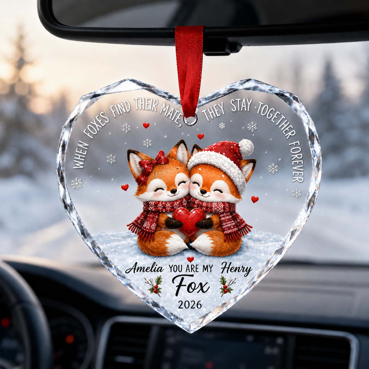 Custom Animal Couple Fox