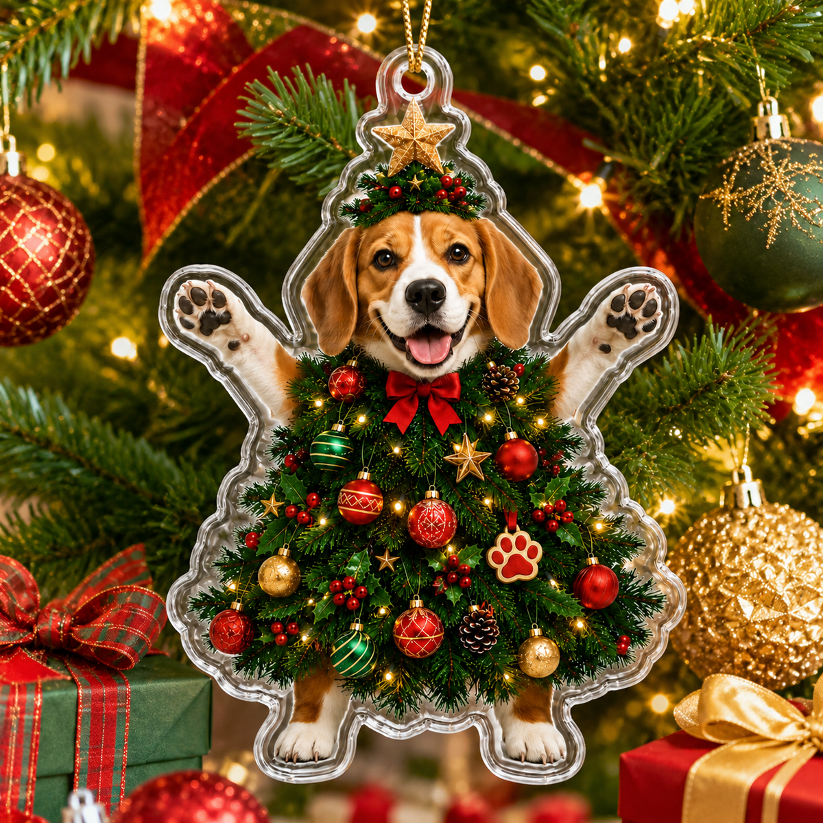 Dog Santa Tree Beagle