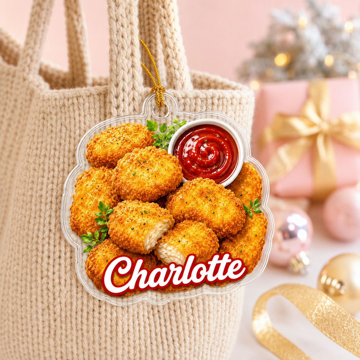 Breakfast Custom Name Chicken Nuggets Acrylic