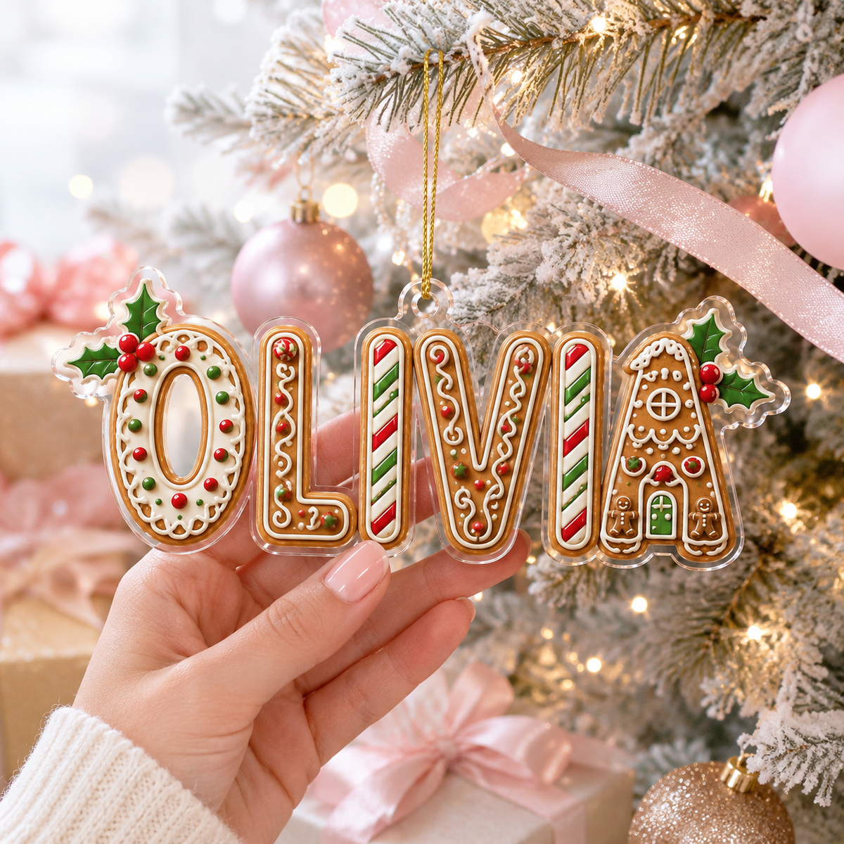 Gingerbread Line Snow