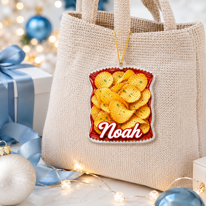 Breakfast Custom Name Potato Chips Acrylic