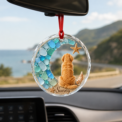 Custom Dog Seashell Golden Retriever