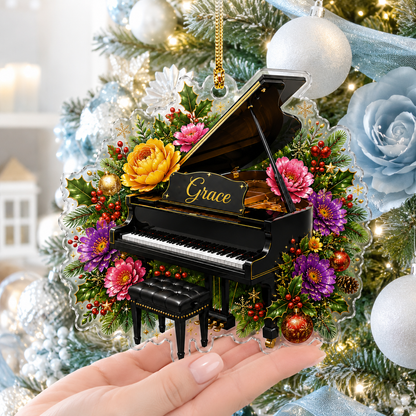 Piano Custome Name Acrylic Style 8