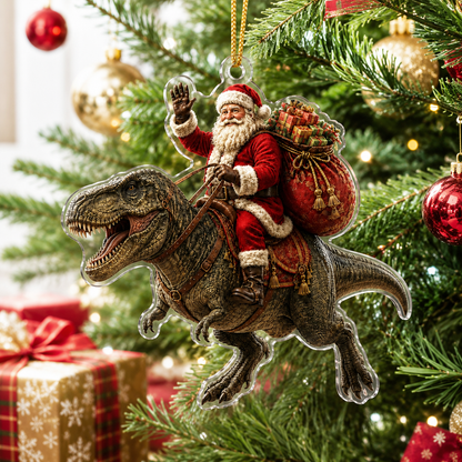 Dinosour With Santa Giganotosaurus