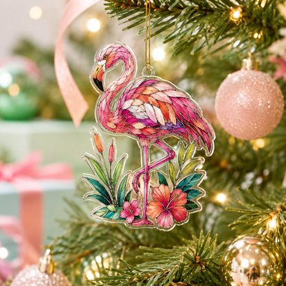 Bird With Flower Flamingo