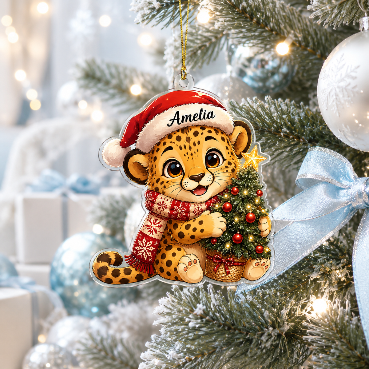 Animal Christmas Cheetah