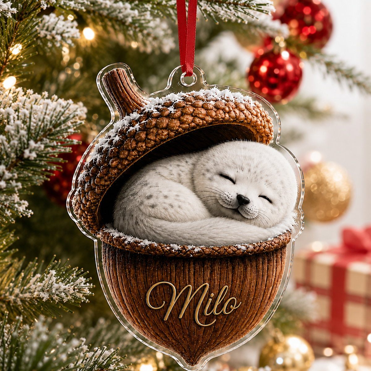 Animal Tree Decor Acrylic Baby Seal