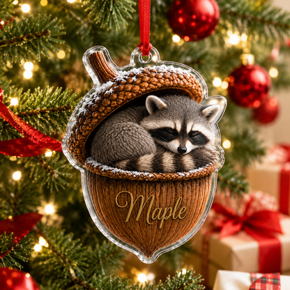 Animal Tree Decor Acrylic Raccoon