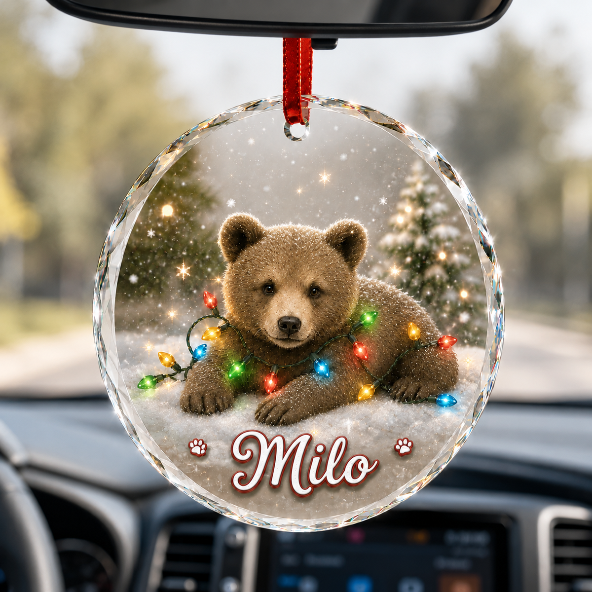 Glass Animal Led Light Bear