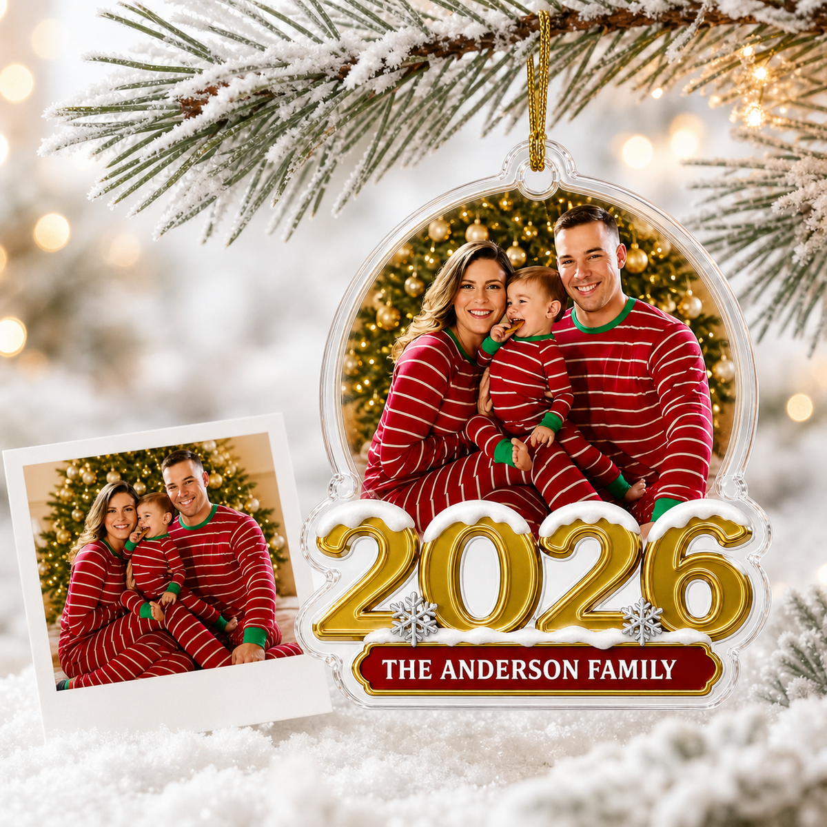 Custom Photo Christmas Family 2026