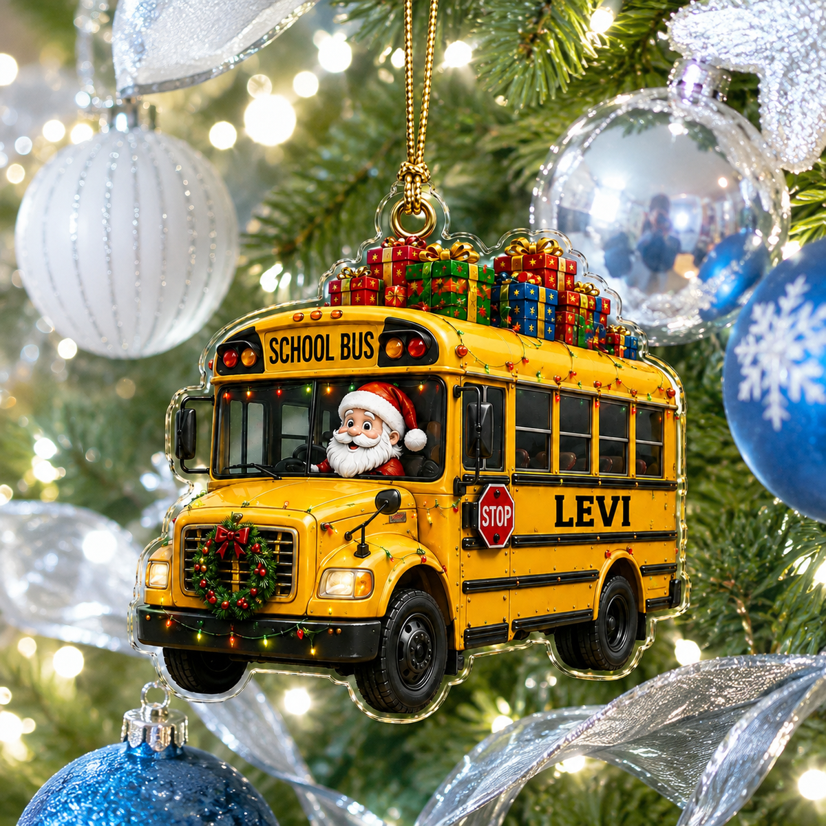 Santa Vehicle School Bus